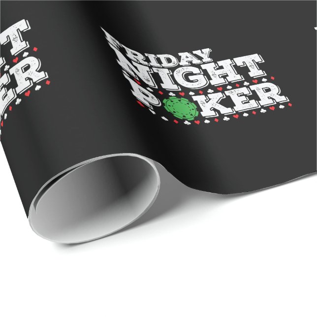 Friday Night Poker Chips Geschenkpapier (Rolleneckpunkt)
