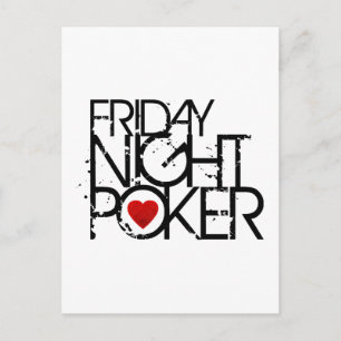 Friday Night Poker Postkarte