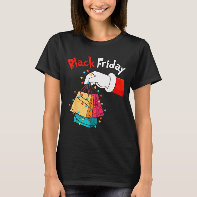 Friday Shopng Squad Christmas Black Shopng Family  T-Shirt (Vorderseite)