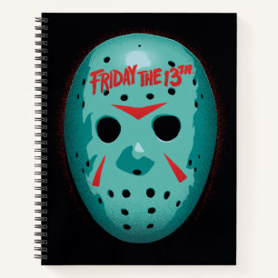 Friday the 13th   Blue Hockey Mask Graphic Notizbuch