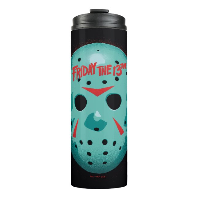 Friday the 13th | Blue Hockey Mask Graphic Thermosbecher (Vorderseite)