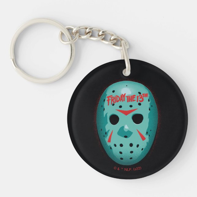 Friday the 13th Blue Hockey Mask Schlüsselanhänger (Vorderseite)