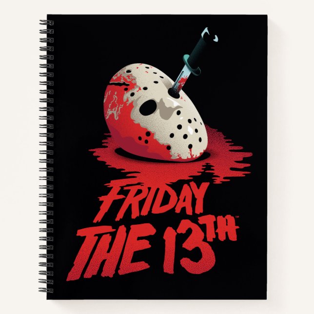 Friday the 13th | Knife Through Hockey Mask Notizbuch (Vorderseite)