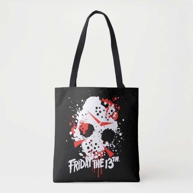 Friday the 13th | Paint Splatter Hockey Mask Tasche (Vorderseite)