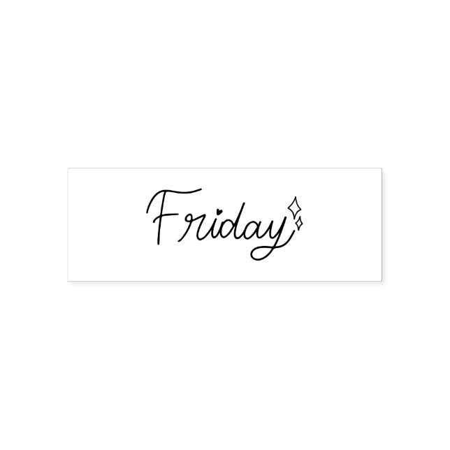 Friday Weekday Journal Design Permastempel (Design)