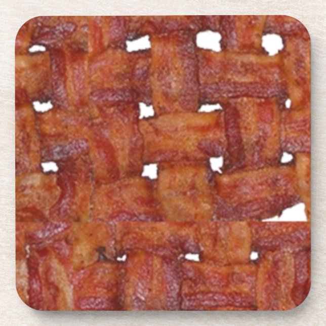 Fried Bacon Getränkeuntersetzer (Vorderseite)