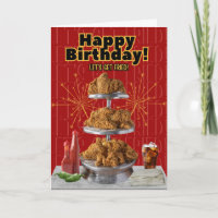 Fried Chicken Happy Birthday Card