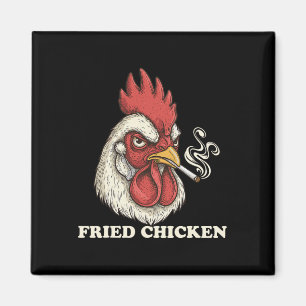Fried Chicken Kiffer Weed Liebhaber Magnet