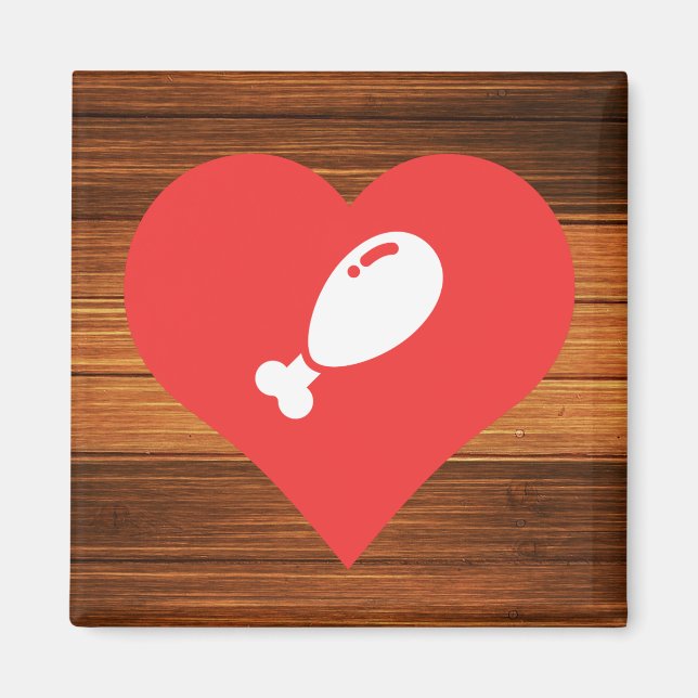 Fried Chicken Symbol Magnet (Vorne)