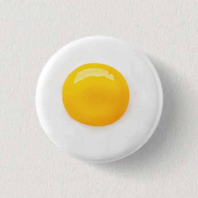 FRIED EGG 2 PAPIERE TELLER BUTTON (Vorderseite)