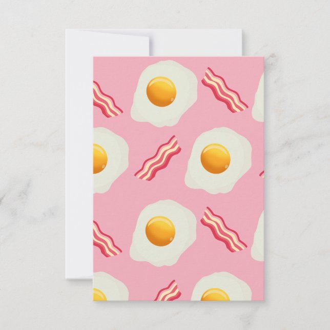 Fried Egg & Bacon Card Dankeskarte (Vorderseite)