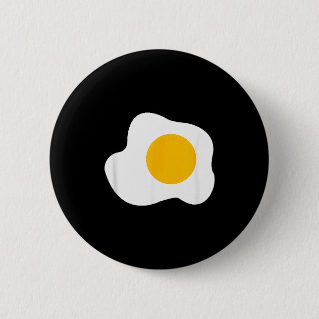 Fried Egg Graphic Funny Breakfast Eggs Lover  Button (Vorderseite)