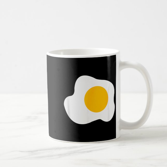 Fried Egg Graphic Funny Breakfast Eggs Lover  Kaffeetasse (Rechts)
