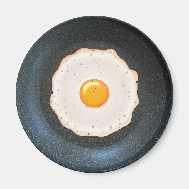 Fried Egg in Pan - Magnet für Kühlschrank (Vorne)