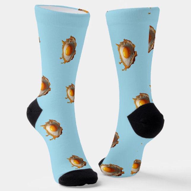 Fried Eggs Sonnige Seite Auf Socken (Gewinkelt)