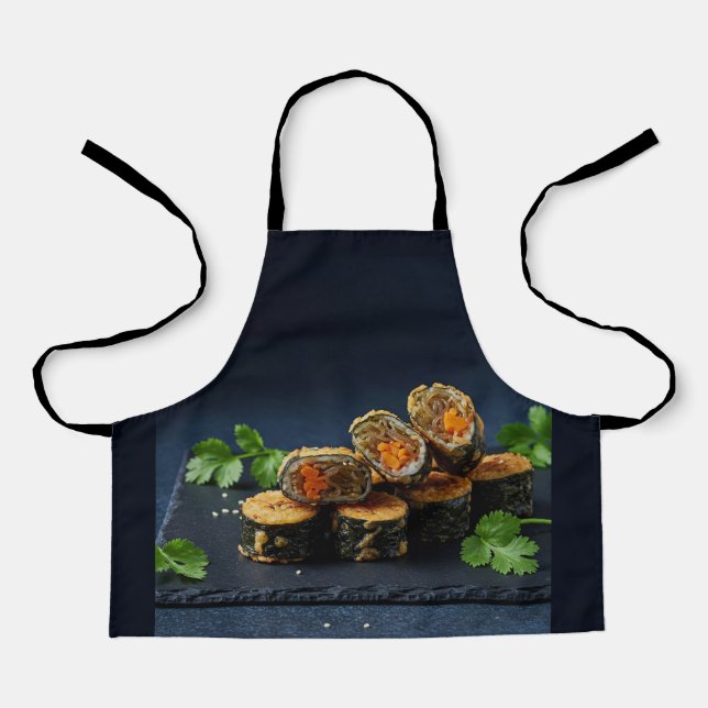 Fried Seaweed Rolls (Kim Mari) Schürze (Vorderseite)