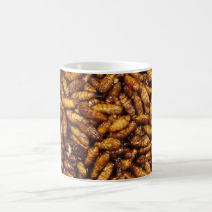 Fried Silk Worms ... Thai Street Food Verwandlungstasse