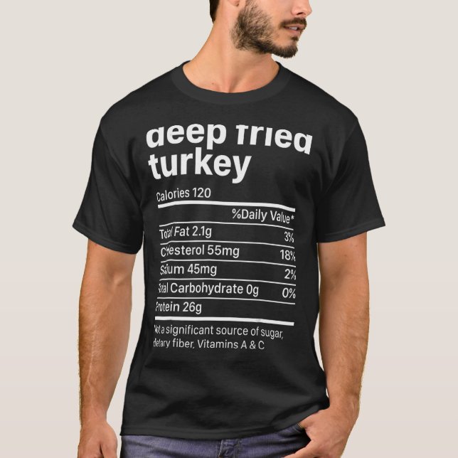 Fried Turkey Erntedank Nutrition Ingredients Nu T-Shirt (Vorderseite)