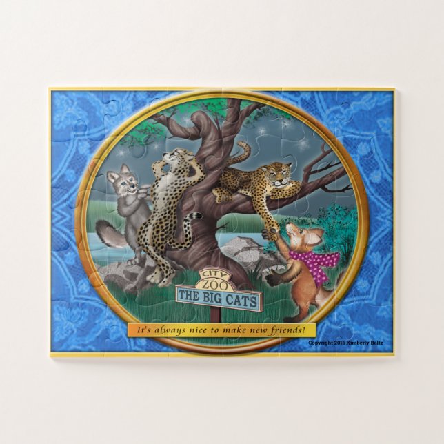 Frieda geht zum Zoopuzzlespiel (Horizontal)