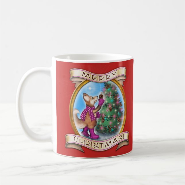 Frieda Schwanzes Weihnachts-Tasse Kaffeetasse (Links)