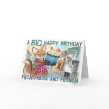 Frieda Tails Carte d'anniversaire