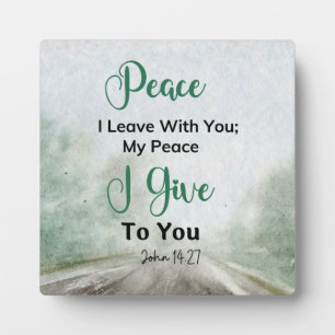 Friede, den ich dir gebe John 14,27 Fotoplatte