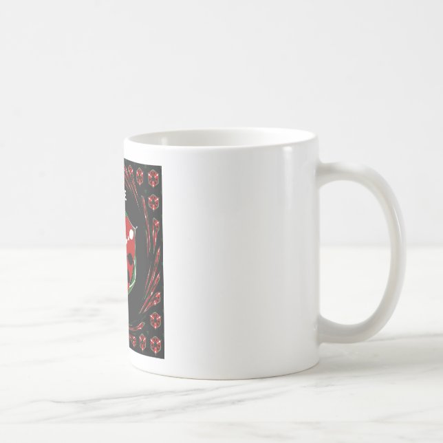 "Friede: mit Schild Emblem" Kunstdruckerei Kaffeetasse (Rechts)