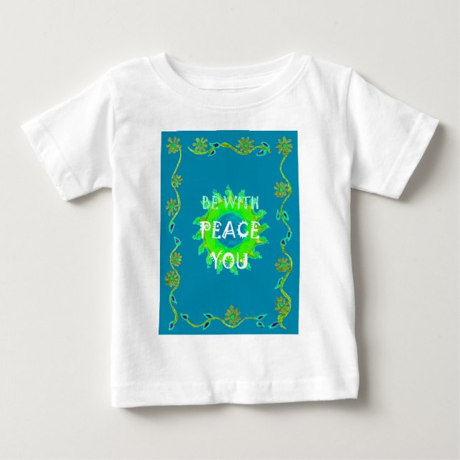 Friede sei mit Ihnen Art Print Baby T-shirt (Vorderseite)