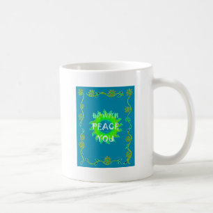 Friede sei mit Ihnen Art Print Kaffeetasse