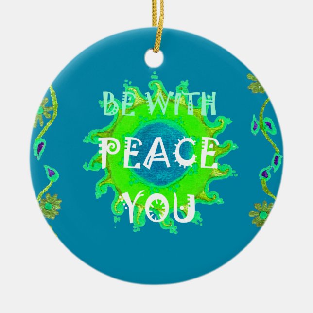 Friede sei mit Ihnen Art Print Weihnachtsschmuck (Vorne)