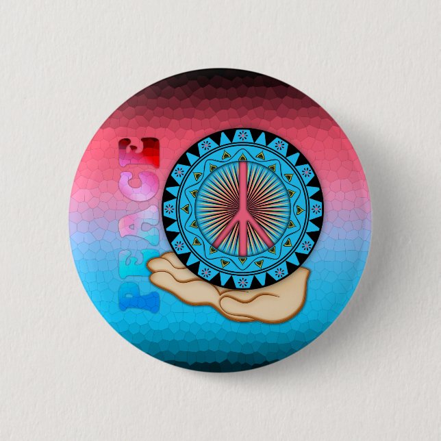 Friede ~ Sun Button (Vorderseite)