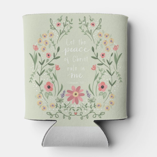 Friede von Christus Floralcup Holder Dosenkühler (Rückseite)
