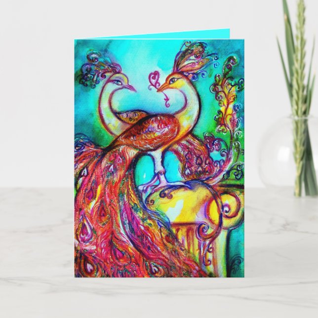 FRIEDEN AM Valentinstag der LIEBE Feiertagskarte (Vorderseite)