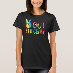 Frieden aus 6. Klasse Glück letzten Tag der Schule T-Shirt