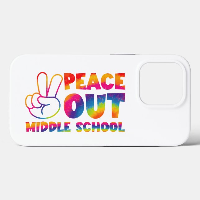 Frieden aus der Mittelschule Gefärbte Krawatte am  Case-Mate iPhone Hülle (Rückseite (Horizontal))