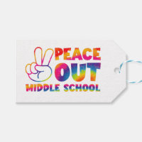 Frieden aus der Mittelschule Gefärbte Krawatte am