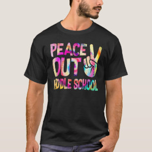 Frieden aus der Mittelschule Glück am letzten Schu T-Shirt