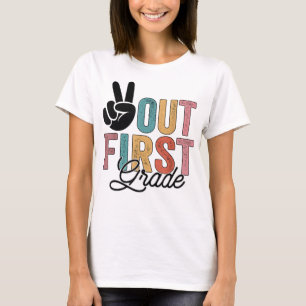 Frieden aus erster Klasse letzten Schultag 2022 Gr T-Shirt