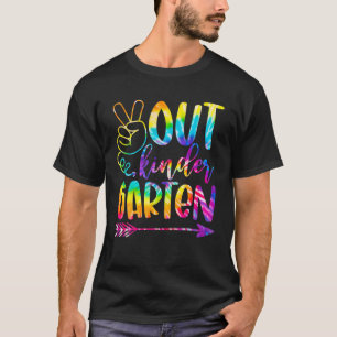 Frieden aus Kindergarten glücklich letzten Tag der T-Shirt