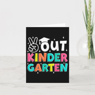 Frieden aus Kindergarten letzten Schultag Kinder Karte