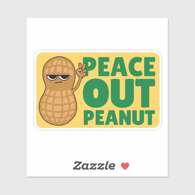 FRIEDEN AUS PEANUT SASSY NIEDLICH, ABER AUFKLEBER (Blatt)