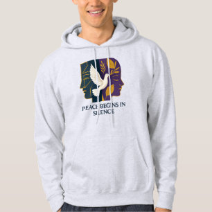Frieden beginnt in der Stille Taube Hoodie