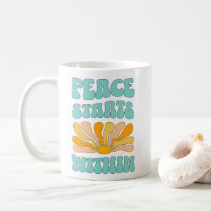 Frieden beginnt in kaffeetasse