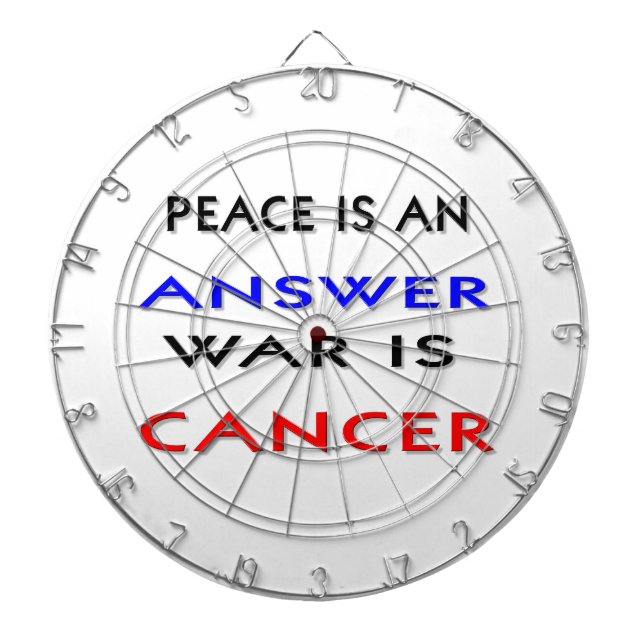 Frieden Dartscheibe (vorne)