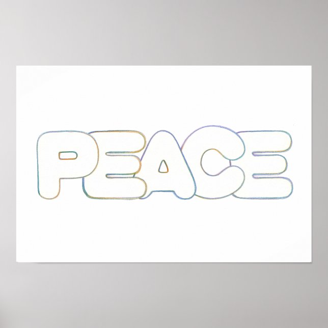 Frieden, das Wort, Poster (Vorne)