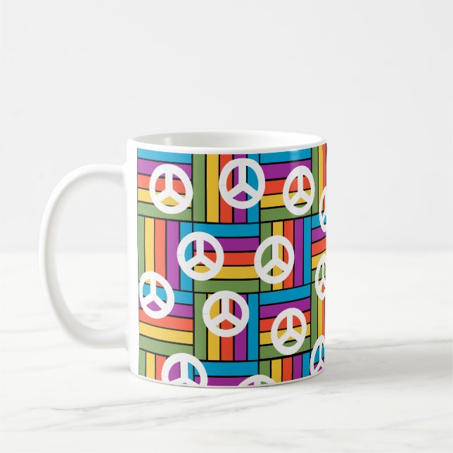Frieden der 1970er kaffeetasse (Links)