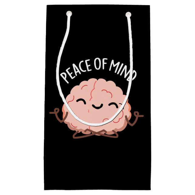 Frieden des Geistes Funny Brain Meditation Pun Dar Kleine Geschenktüte (Vorderseite)