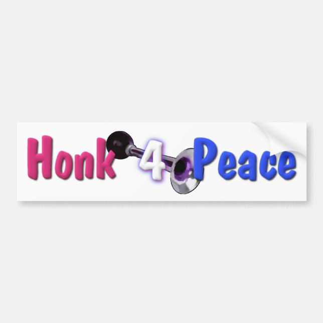 Frieden des Honk-4 Autoaufkleber (Vorne)