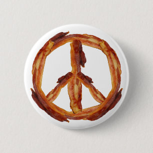 Frieden des Speckes Button