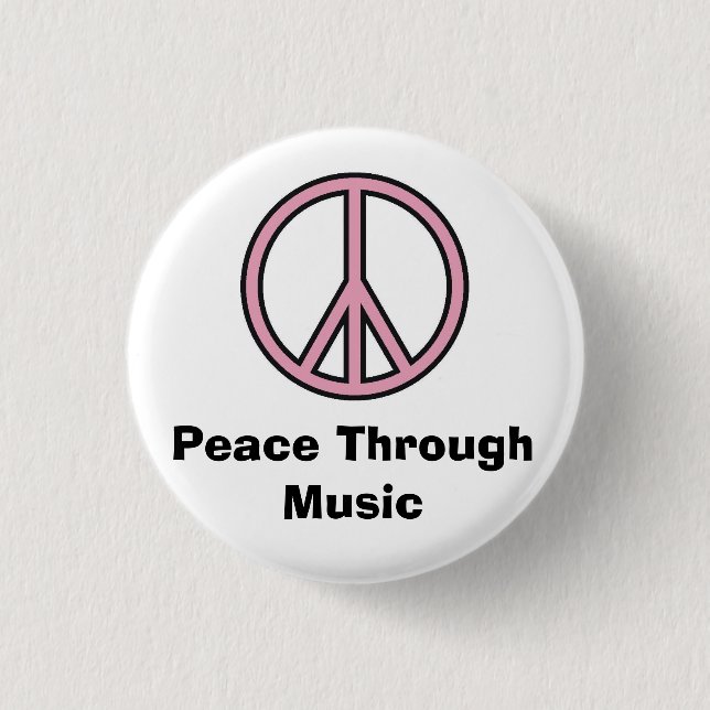 Frieden durch Musik Button (Vorderseite)